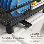 Dish Drying Rack with Drainboard - Black alternate 4