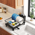 Dish Drying Rack with Drainboard - Black alternate 7
