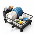 Dish Drying Rack with Drainboard - Black alternate 8