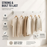 3-Fold Wall Mounted Clothes Drying Rack - White alternate 6