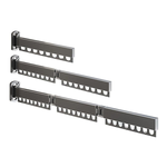 3-Fold Wall Mounted Clothes Drying Rack - Black alternate 8