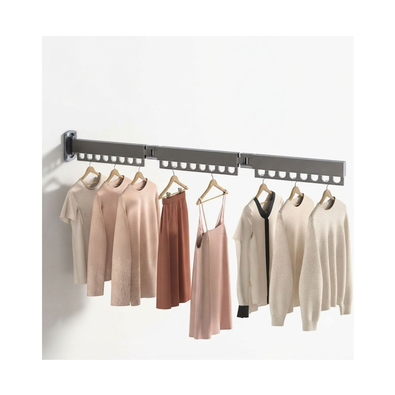 3-Fold Wall Mounted Clothes Drying Rack - Black cover