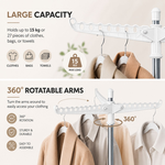 Folding Clothes Drying Rack with Rotatable Arms alternate 4