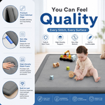 Baby Play Mat Thick Foam - 300x200cm - Grey alternate 5