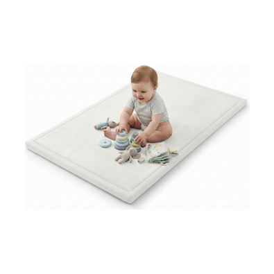 Baby Play Mat Thick Foam - 200x150cm - White cover