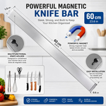 60cm Magnetic Knife Strip Wall Rack - Knife Rack alternate 3