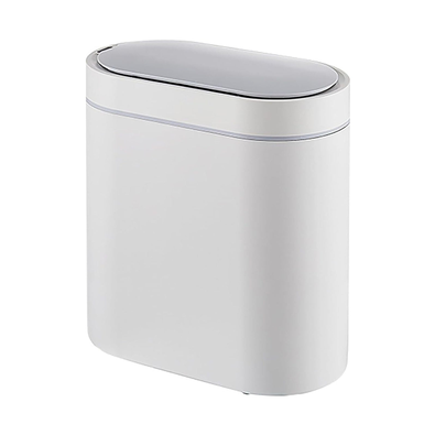 7L Motion Sensor Bin Slim Design - White cover