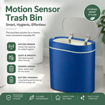 7L Motion Sensor Bin Slim Design - Blue alternate 2