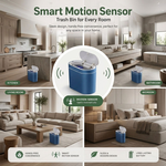 7L Motion Sensor Bin Slim Design - Blue alternate 5