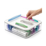Food Storage Bag Organiser - 4 Compartment