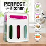 Food Storage Bag Organiser - 4 Compartment alternate 6