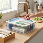 Food Storage Bag Organiser - 4 Compartment alternate 7