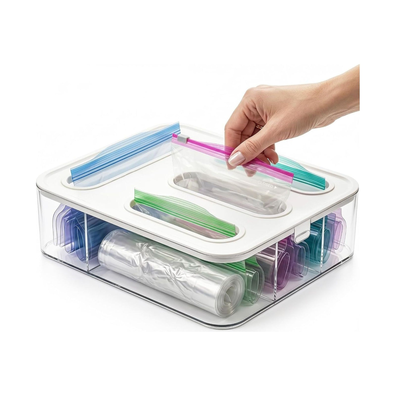 Food Storage Bag Organiser - 4 Compartment cover