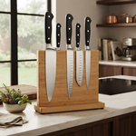 Magnetic Knife Block Bamboo Double Sided Holder alternate 1