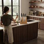 Magnetic Knife Block Bamboo Double Sided Holder alternate 4