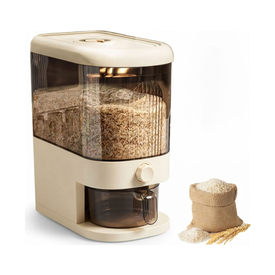 Rice Dispenser 5kg Press Button Storage Container cover