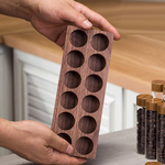 Glass Coffee Bean Storage Tubes with Wooden Stand alternate 7