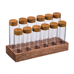 Glass Coffee Bean Storage Tubes with Wooden Stand alternate 8