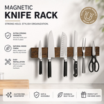 Magnetic Knife Holder Wall Mounted Wood Strip alternate 1