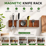 Magnetic Knife Holder Wall Mounted Wood Strip alternate 2