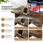 Dual Monitor Stand Riser - Brown alternate 2