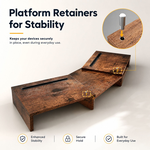 Dual Monitor Stand Riser - Brown alternate 7