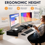 Dual Monitor Stand Riser - Black alternate 5