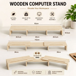Dual Monitor Stand Riser - Beige alternate 6