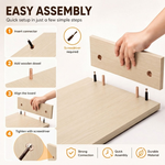 Dual Monitor Stand Riser - Beige alternate 8