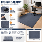 Office Chair Mat Hard Floor Protector - Grey alternate 2