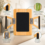 Bamboo Sofa Arm Tray with Rotating Phone Holder alternate 3