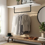Industrial Pipe Wall Mounted Clothes Rack alternate 4