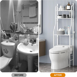3-Tier Over Toilet Storage Rack with Hooks alternate 2