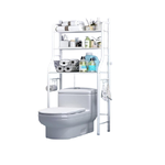 3-Tier Over Toilet Storage Rack with Hooks alternate 6