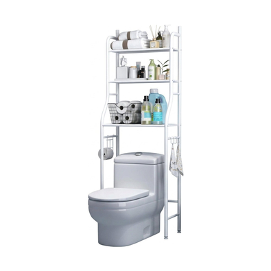 3-Tier Over Toilet Storage Rack with Hooks cover