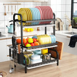 3 Tier Dish Drying Rack with Utensil Holder alternate 1
