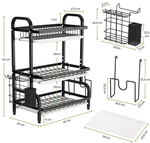 3 Tier Dish Drying Rack with Utensil Holder alternate 7