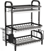 3 Tier Dish Drying Rack with Utensil Holder alternate 8