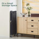5-Tier Foldable Storage Shelf with Wheels alternate 6