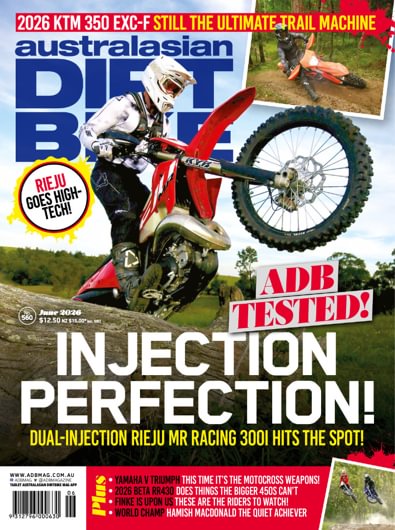 Australasian Dirt Bike magazine cover