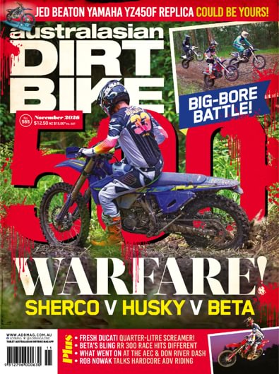 Australasian Dirt Bike magazine cover