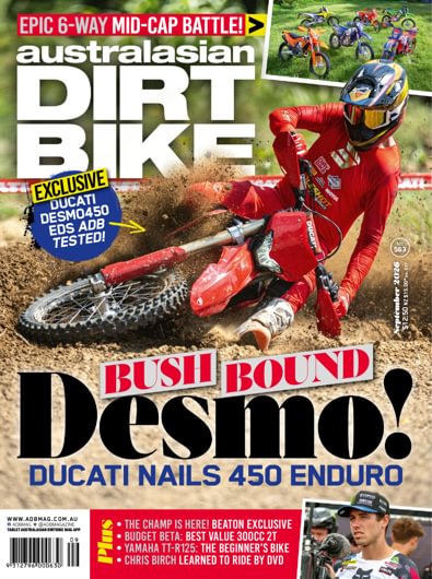 Australasian Dirt Bike magazine cover