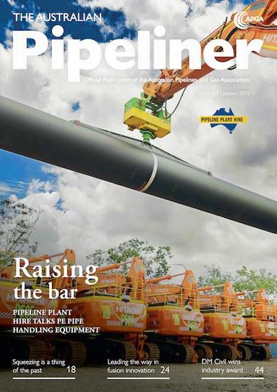 The Australian Pipeliner magazine cover