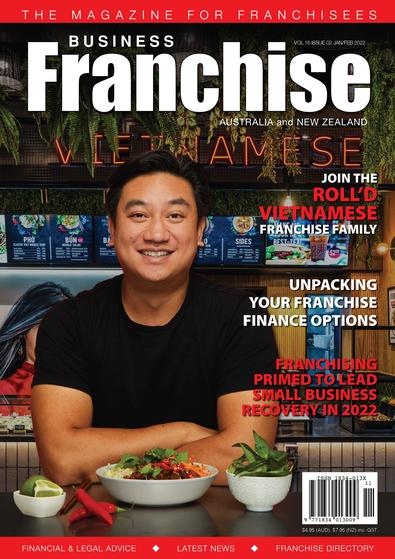 Business Franchise Magazine Jan/Feb 2022 cover