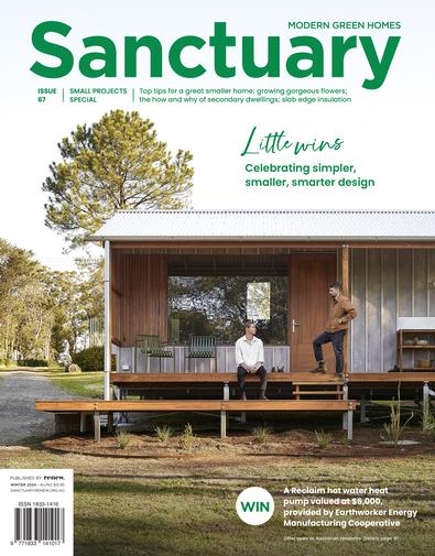 Sanctuary: Modern green homes magazine cover