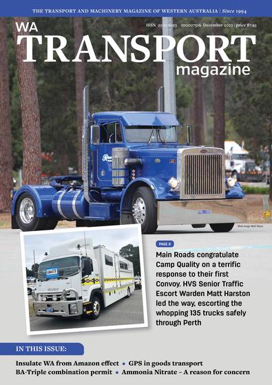 WA Transport Magazine cover