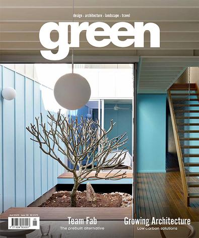 green magazine cover