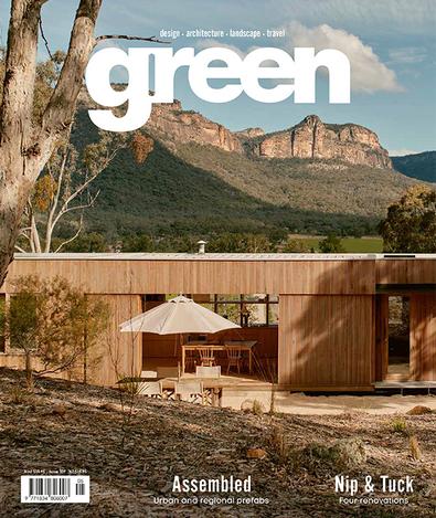 green magazine cover