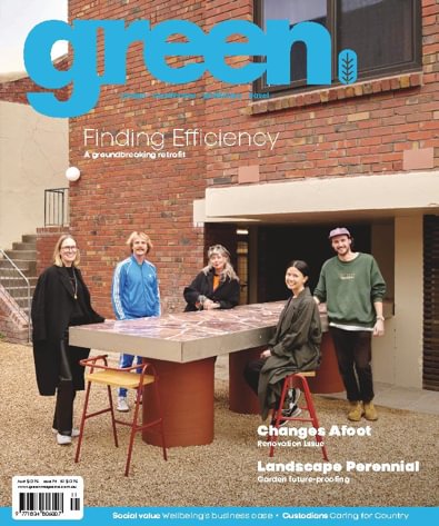 green magazine cover