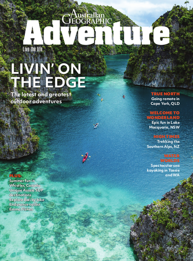Australian Geographic Adventure magazine cover
